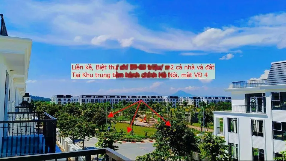 Duy nhất 1 căn biệt thự đơn lập 375m2, giá chỉ 50tr/m2 tại HUD Mê Linh Central. LH 0943 757 ***