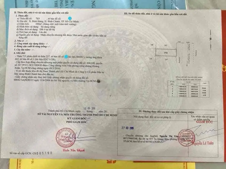 Ra nhanh trong tháng lô đất sát mặt tiền QL50 nằm trong khu dân cư Bìn