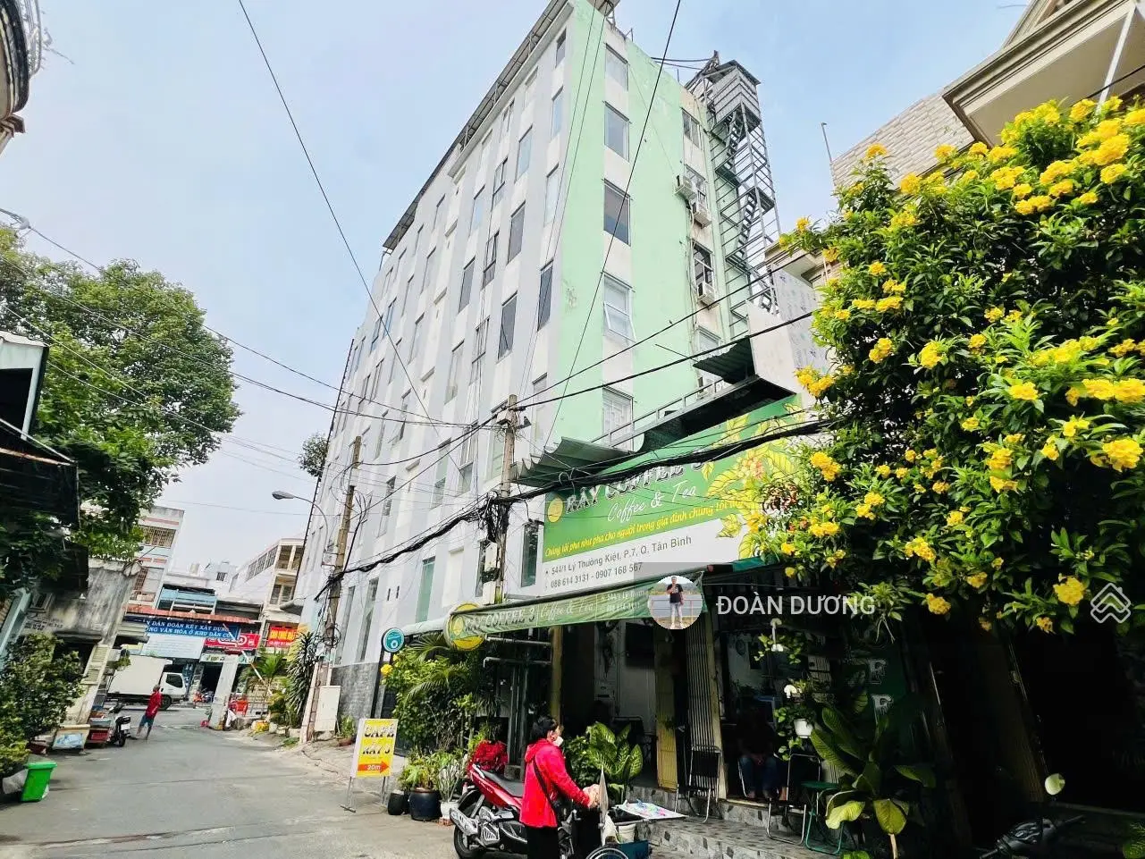 Bán tòa nhà 2 mặt tiền 544-546 Lý Thường Kiệt, phường 7, Tân Bình. DT: 8*28M. Hầm - 8 tầng