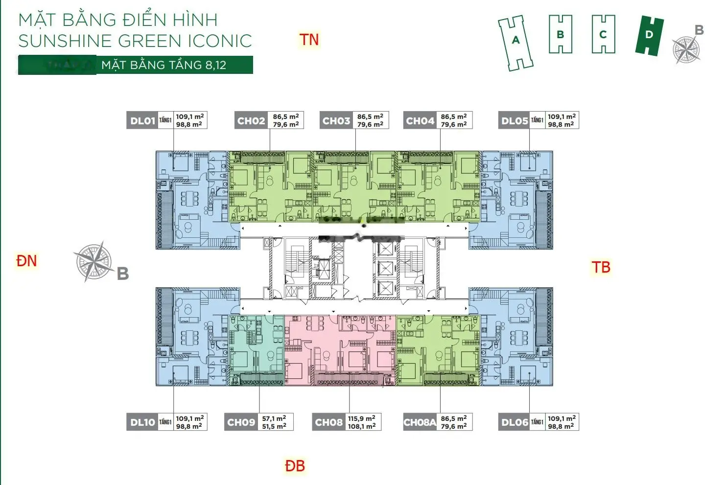 Quỹ căn 52m2 thông thủy Iconic Phúc Đồng Long Biên tòa B C chỉ 3.x tỷ nhận nhà tháng 9/2024 này