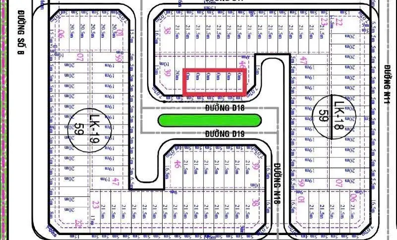 KDC Long Hậu - Giá chỉ 2.250 tỷ /100 m2- Hướng Đông- Gần đường số 5 và Số 8