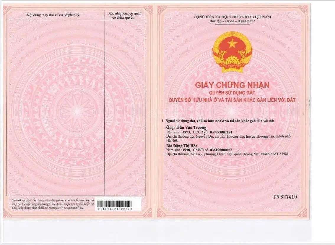 Bán căn liền kề 14.5 tỷ duy nhất sót lại trực tiếp chủ đầu tư Him Lam Thường Tín hotline 0855281222