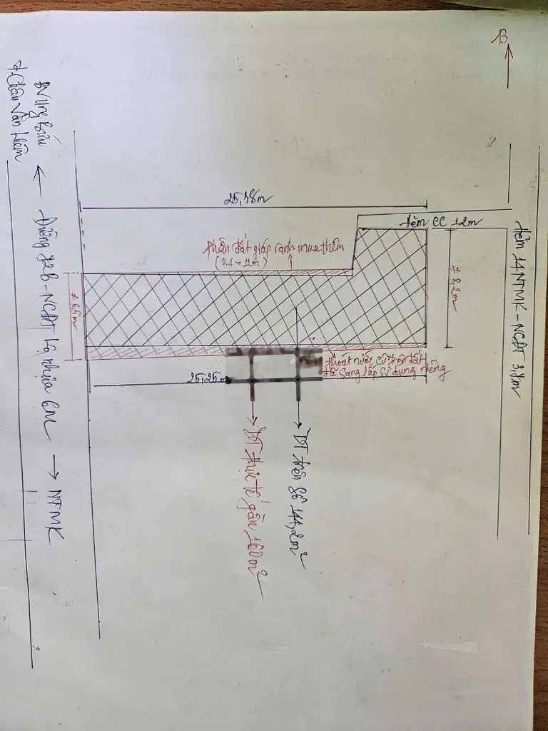 Bán nền thổ cư 144,2m² mặt tiền lộ nhựa 6m-nở hậu đẹp, quận ninh kiều