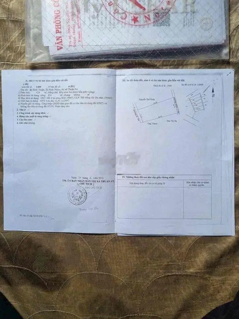 bán đất vườn Bình Nhâm 02/