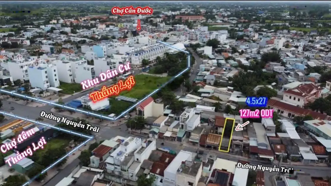 Đất mặt tiền lớn, dân cư buôn bán sầm uất