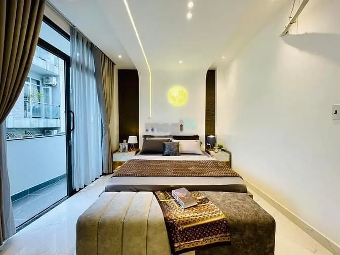Siêu Phảm Hẻm 5m🆘Lê Văn Thọ P16 4.5X12M🆘4 Lầu 4pn 4wc Full Nội Thất