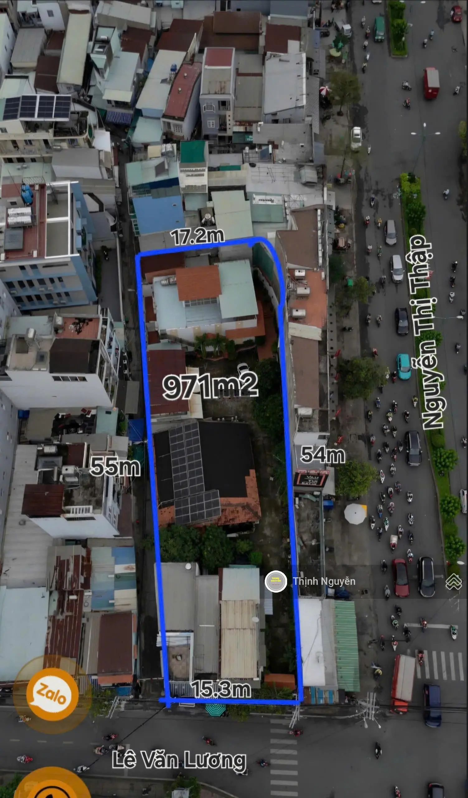Bán nhà góc 2MT Lê Văn Lương & Nguyễn Thị Thập,P.Tân Hưng, Quận 7: DT 1020m2(20x50m). XD cao Tầng