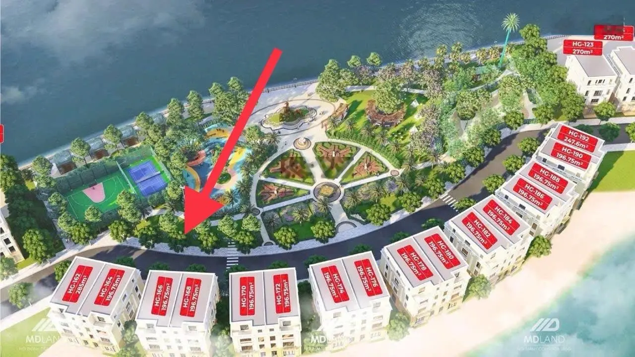 Vốn 5 tỷ mua song lập 184m2 hướng Đông Nam vị trí đẹp nhất phân khu Hoàng Gia - Vinhomes Vũ Yên