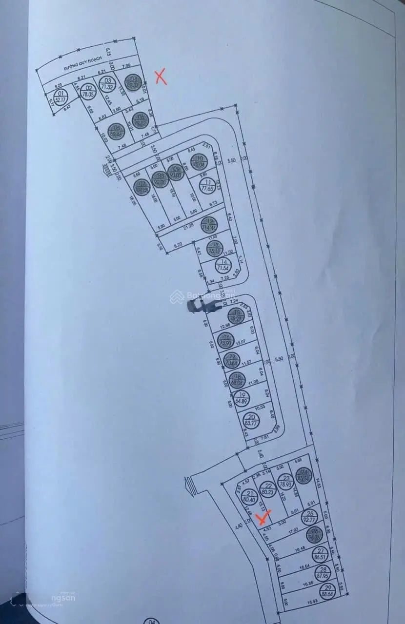 Tôi chính chủ cần bán 70m đất đấu giá xã Thụy Lâm, MT6m đường trải nhựa rộng 17m và 5m, giá 3.57 tỷ