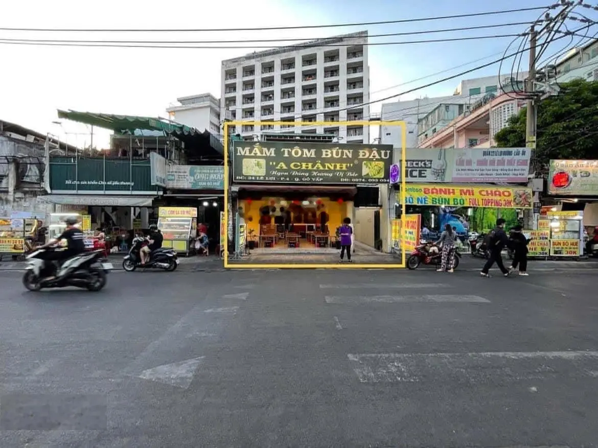 Mặt tiền Lê Lợi P4 ngay ĐH CN4 7.1x26m nở hậu: 8.9m nhà đang cho thuê 65 triệu/tháng