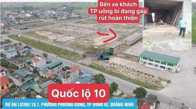 Đất nền sổ đỏ không phải xây Licogi 18.1 Uông Bí giá F0 trực tiếp CĐT