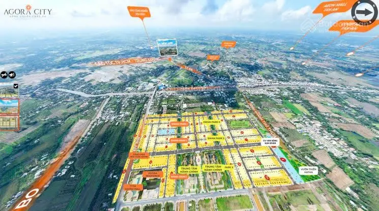 Bán nền 112m2 thổ cư Thị trấn Thủ Thừa - Ngay trung tâm hành chính mới 127ha