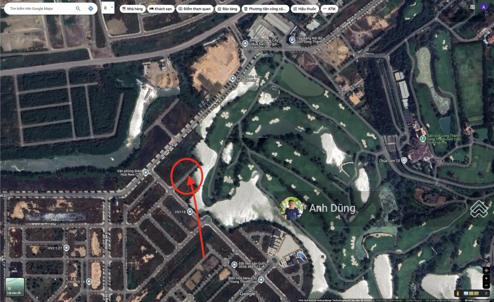Chính chủ cần bán nhanh nền đất dinh thự 800m2 trong dự án Biên Hoà New City, sân golf Long Thành
