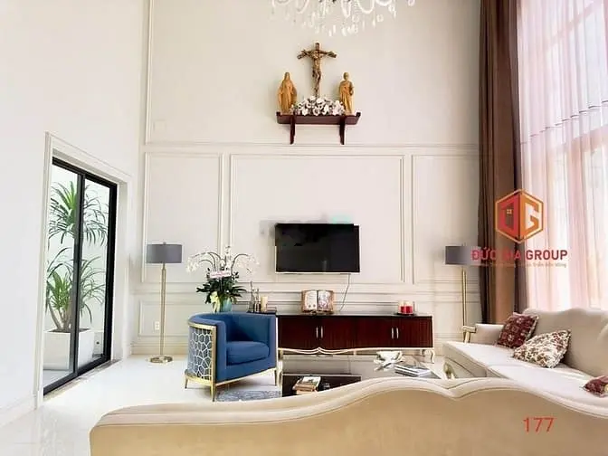 Nhà bán khu dân cư D2D đường Võ Thị Sáu 1 trệt 2 lầu 264m2 giá 23,5 tỷ