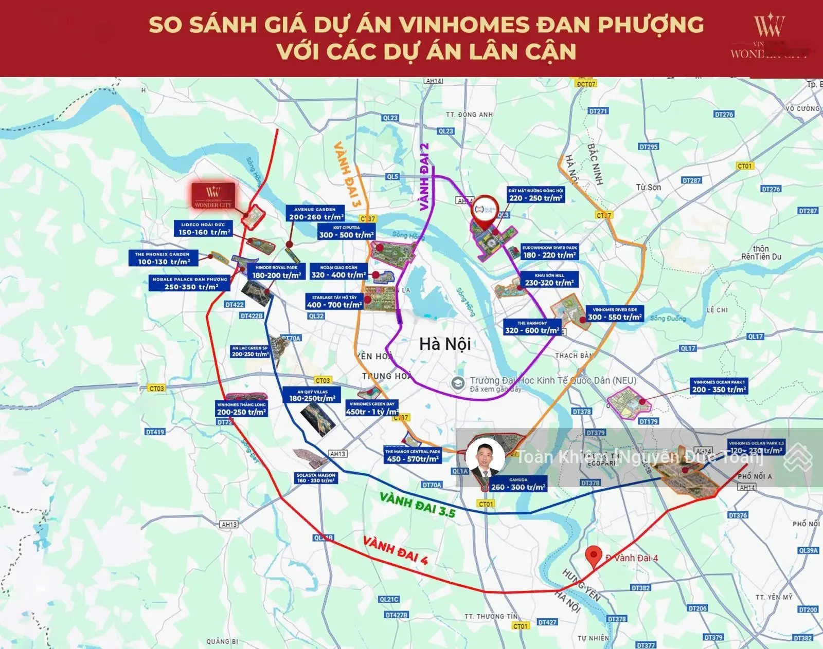 Chính sách tốt nhất Biệt thự liền kề Vinhomes Đan Phượng - Vinhomes Wonder City