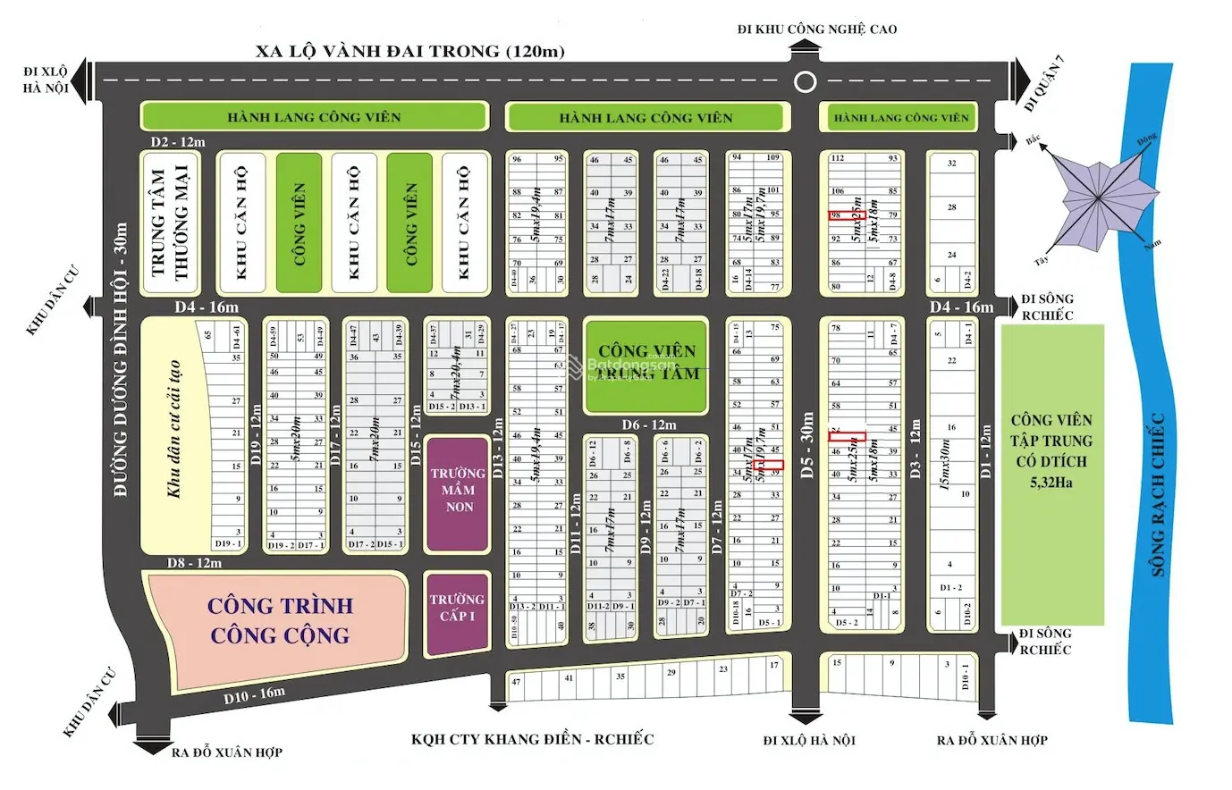 Thanh lý gấp 5 nền An Thiên Lý, Q9 DT đa dạng, SHR, 0708 052 *** Phụng