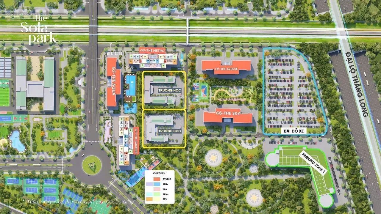 Chính thức nhận booking G5 & G6 The Sola Park, toà cuối cùng tại Smart City chiết khấu cực tốt