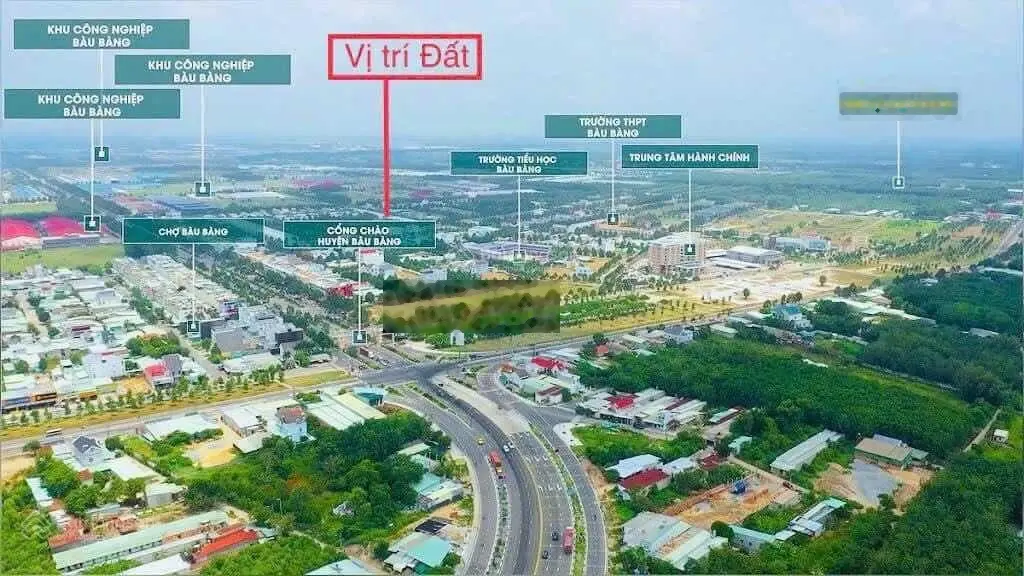 Bán lô đất ngay TTHC Bàu Bàng sổ sẵn giá 950 triệu
