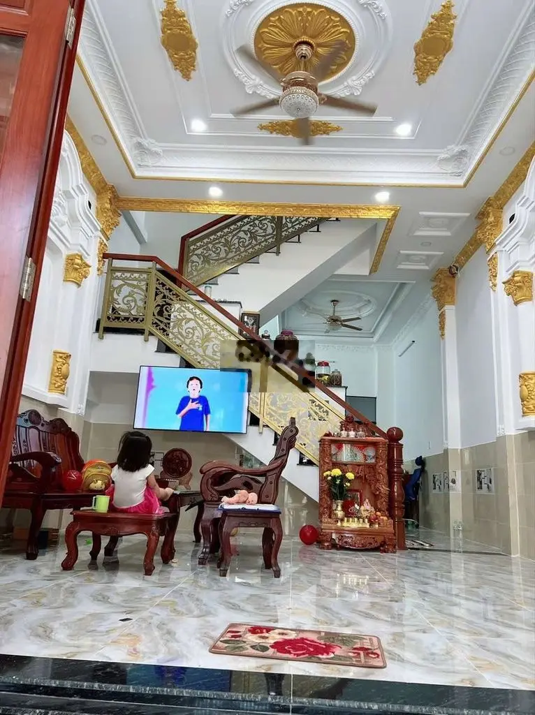 Bán nhà mới 2 tầng,hẻm nhựa 9m thông,DT: 5 x 20 (CN: 99,6m2)