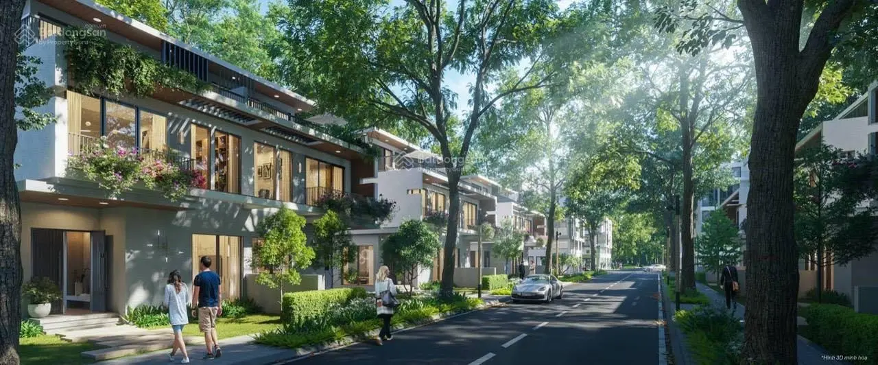 Biệt thự song lập vườn 2 mặt Tiền (mặt sau là công viên Sport Clubhouse (9300m2)