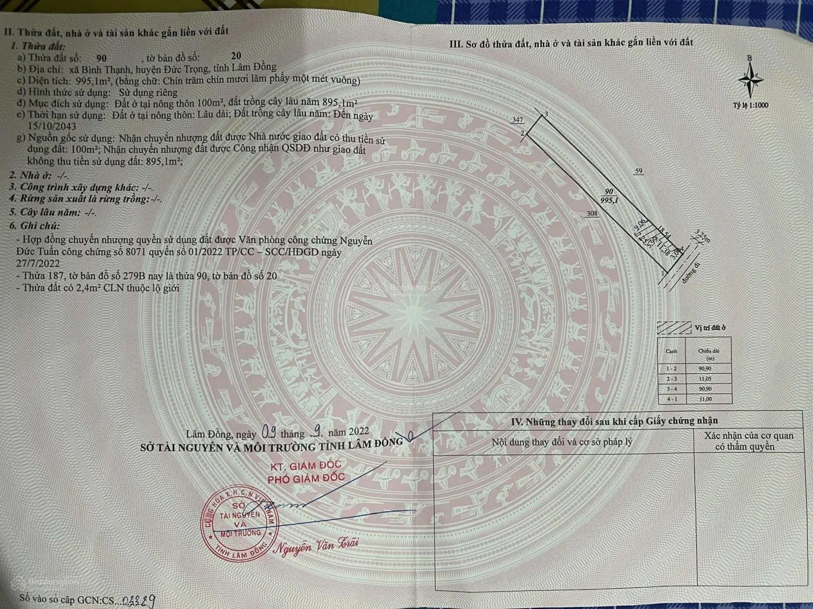 Bán căn nhà nghỉ dưỡng sân vườn 995m2 đầy đủ tiện nghi về sân bay Liên Khương chỉ 9km, chỉ 3,7 tỉ