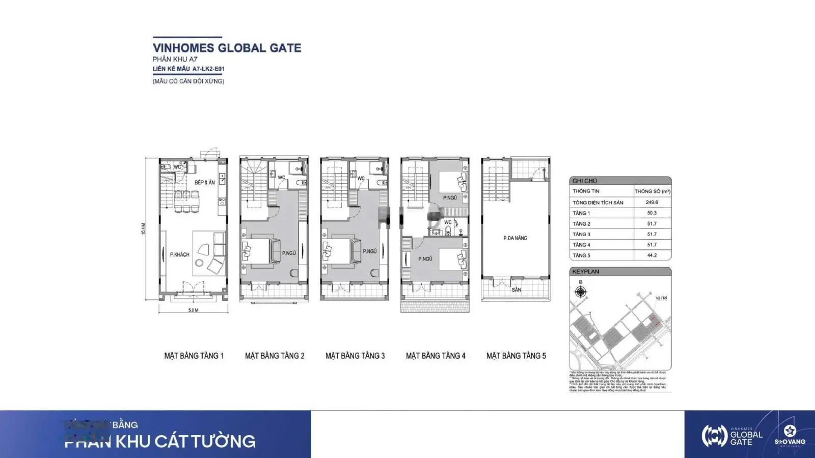 Bán các căn liền kề biệt thự khu Cát Tường Vinhomes Global Gate Cổ Loa Đông Anh.