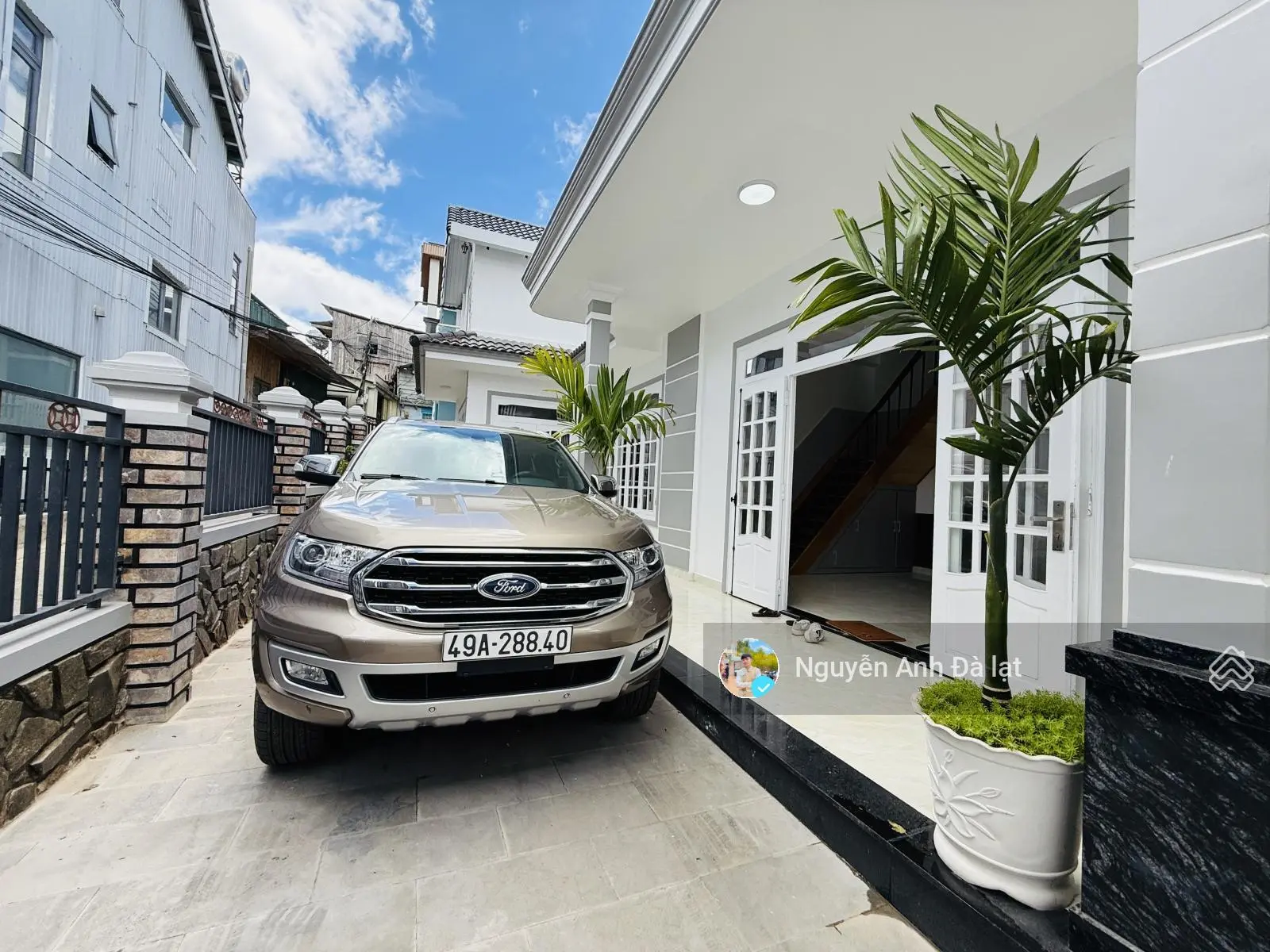 Bán Villa 3 Mặt Tiền Trung Tâm Thành Phố Đà Lạt 11tỷ700tr hẻm ô tô