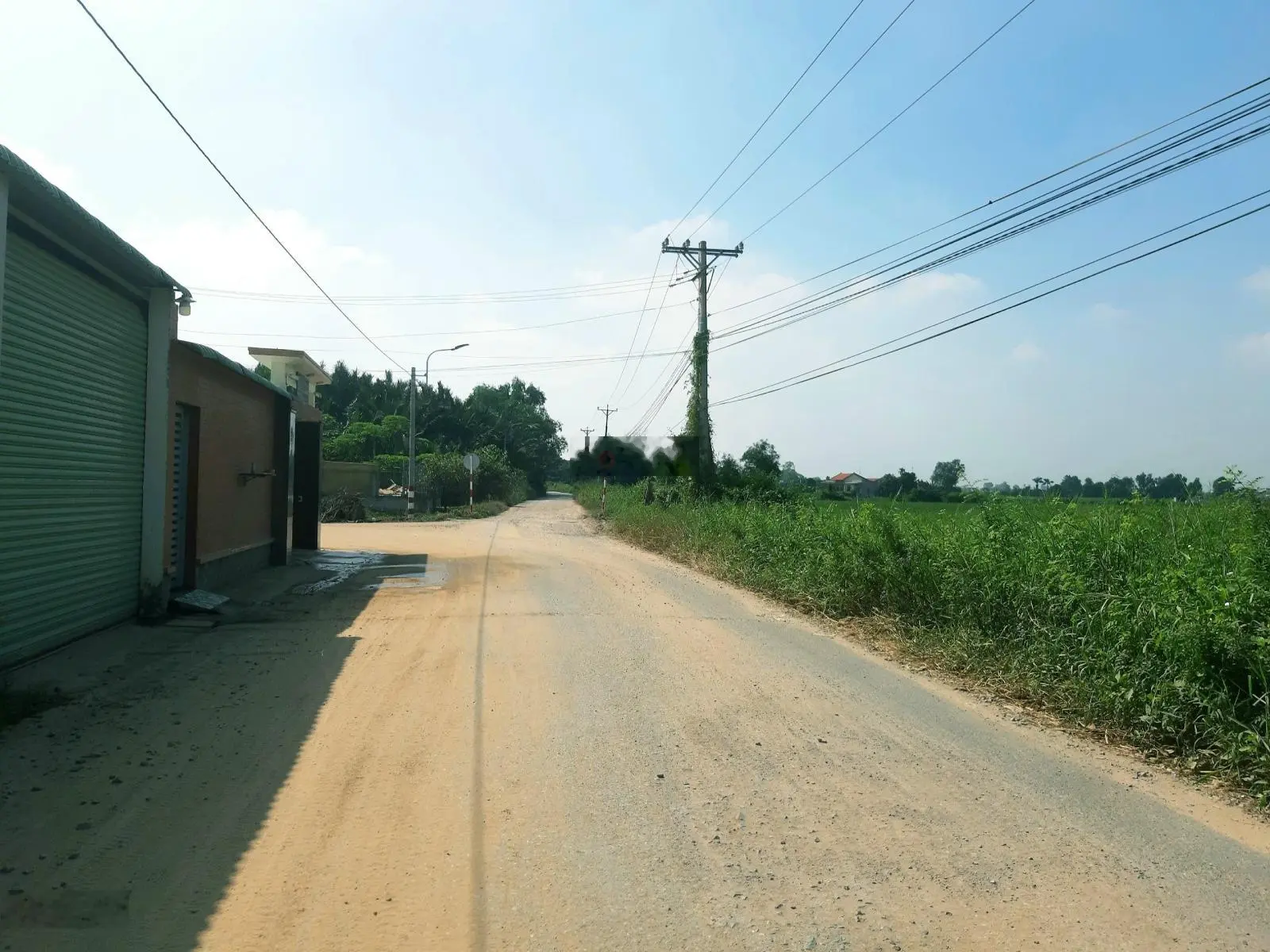 Đất MT đường đê Trương Long, xe container chạy, phù hợp làm nhà vườn, kho, xưởng