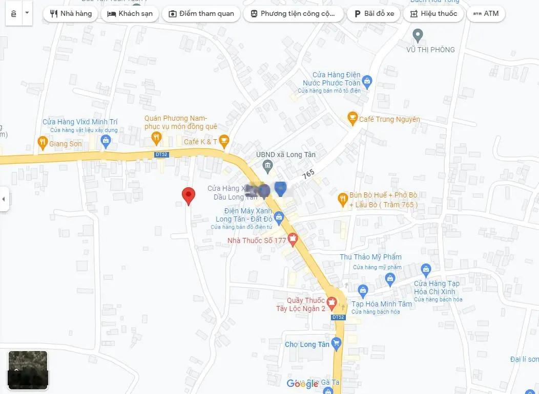 Chính chủ ngợp ngân hàng: Bán đất TT Long Tân, Đất đỏ, ngang 15mx50, giá 3,7 tỷ