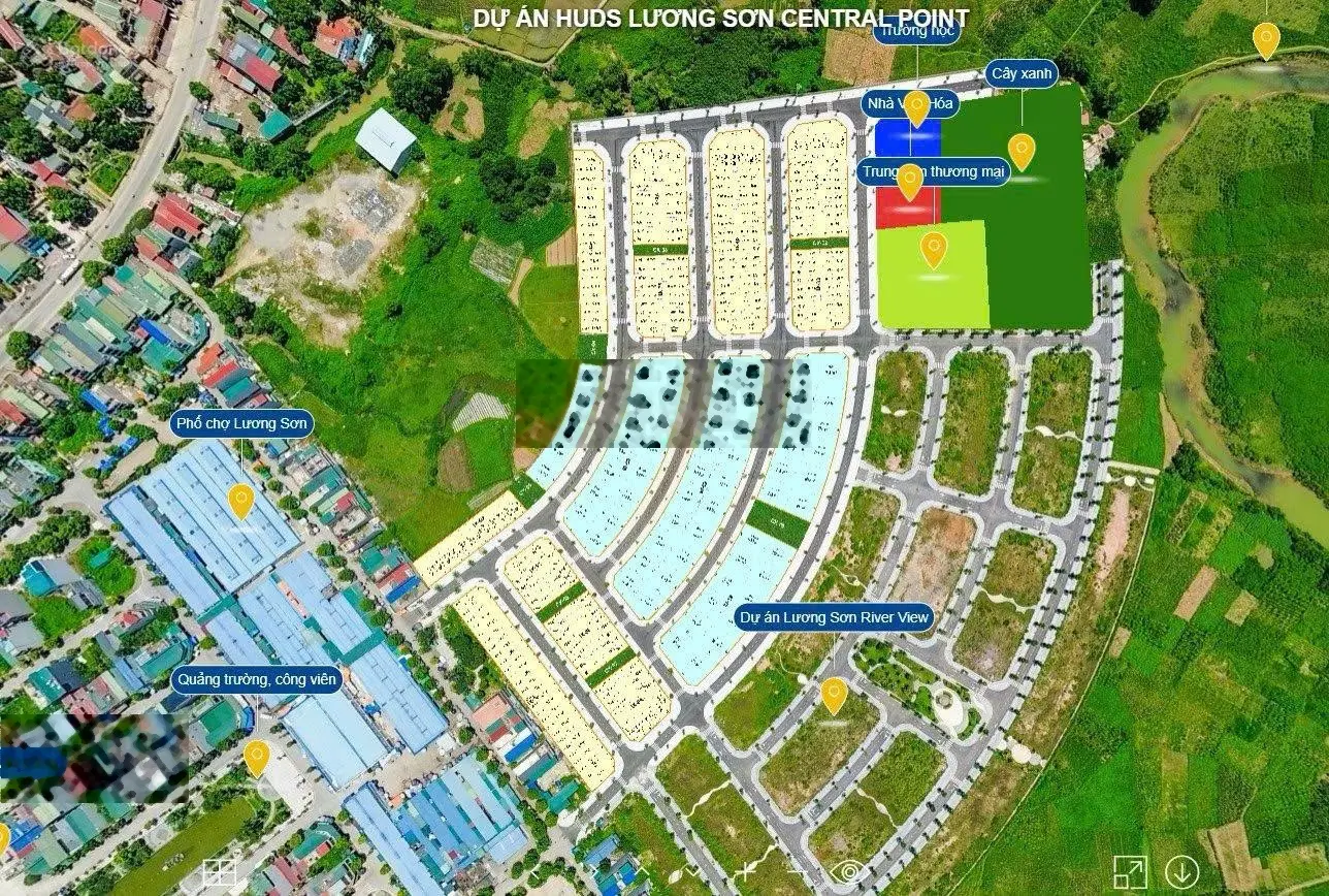 Cơ hội đầu tư đất nền tại phố chợ Lương Sơn 267m2, đất nằm trung tâm Thị Xã Lương Sơn, Hòa Bình
