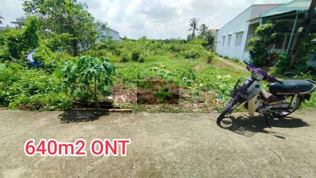 (640m2 thổ cư) đường thông 4m ôtô ngang đất