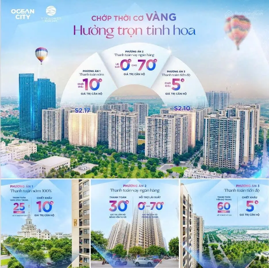 Căn hộ Vinhomes Ocean Park Gia Lâm giá chỉ 3,5 tỷ VND