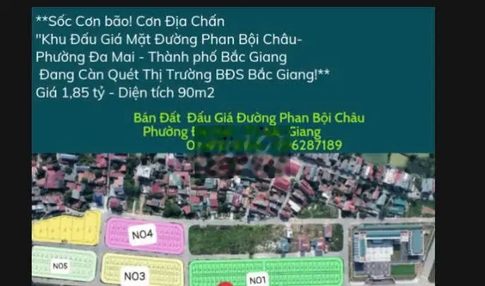 Nóng Bỏng Tay Đất Đấu Giá Mặt Đường Phan Bội Châu - Phường Đa Mai
