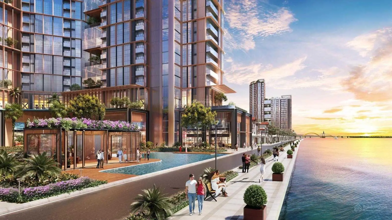 Căn hộ mặt sông Sun Symphony 2,9 tỷ/33m2 TT chỉ 30% đến nhận nhà - CK 19% + 30 tháng ko lãi suất