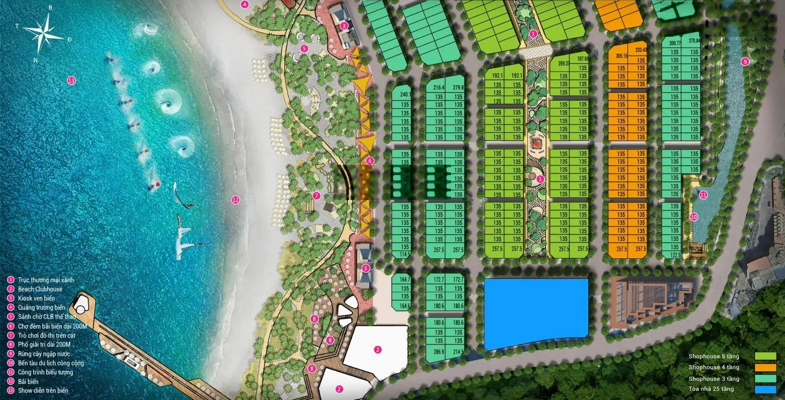 Bán shophouse Xanh Island Cát Bà chỉ có khoảng 800 căn duy nhất và vị trí đắc địa nhất.