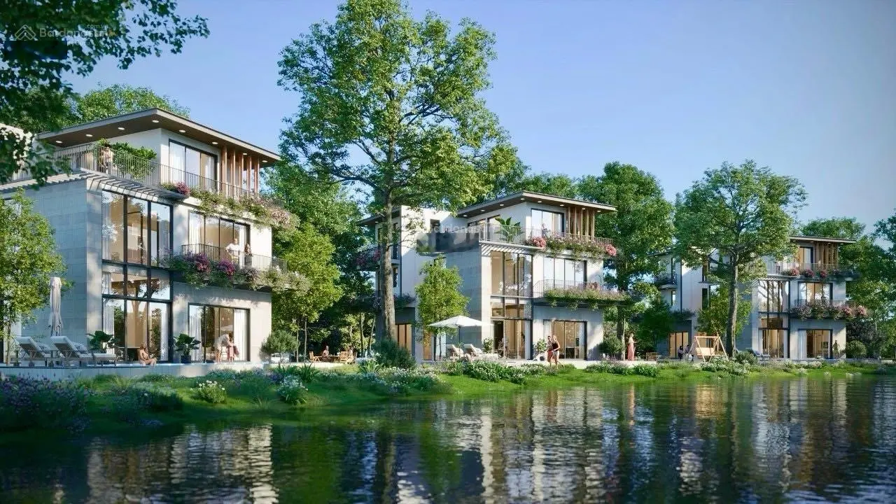 Dinh thự mặt sông Sài Gòn lớn nhất tại Đảo Hoa Eco Village giá chỉ 41tỷ785 LH: 0963 552 ***