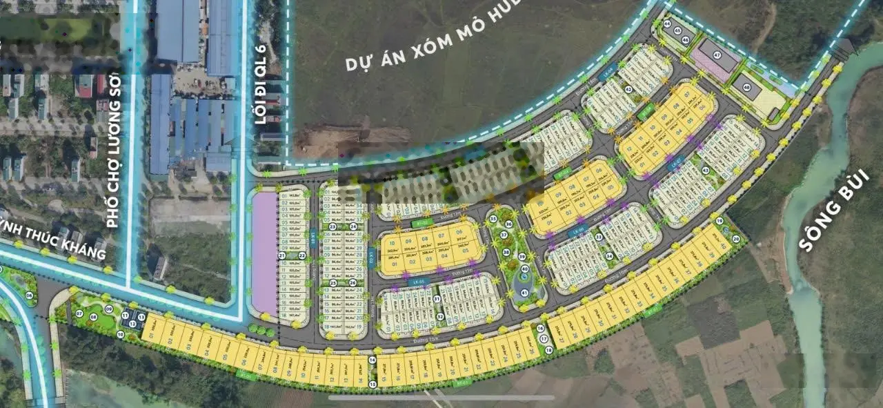 Bán lô đất nền diện tích 267.5m², MT 10.5m tại Phố Chợ Lương Sơn, giá 14.7 tỷ, sổ đỏ riêng