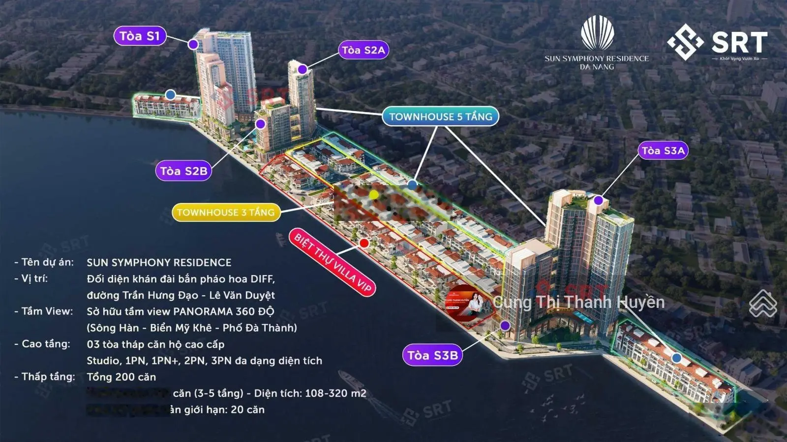 Thanh Huyền - 3PN/95,9m2 tầng cao Symphony 6tỷ997 thanh toán trải dài giá đầu tư tốt sổ lâu dài