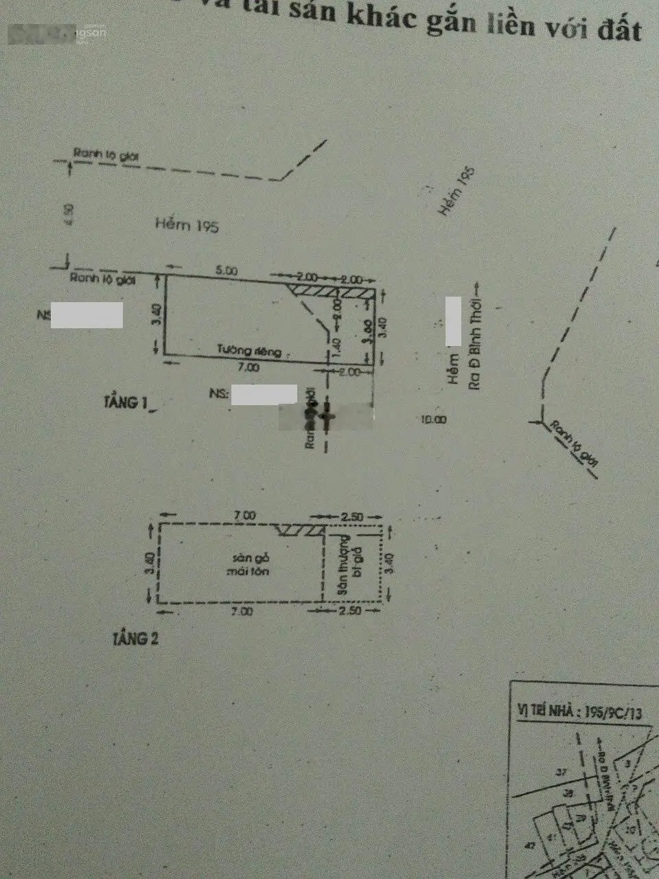 Bán nhà 2hẻm 10m Bình Thới Phường 9 Quận 11 giá 4,3 tỷ - 30,6m2