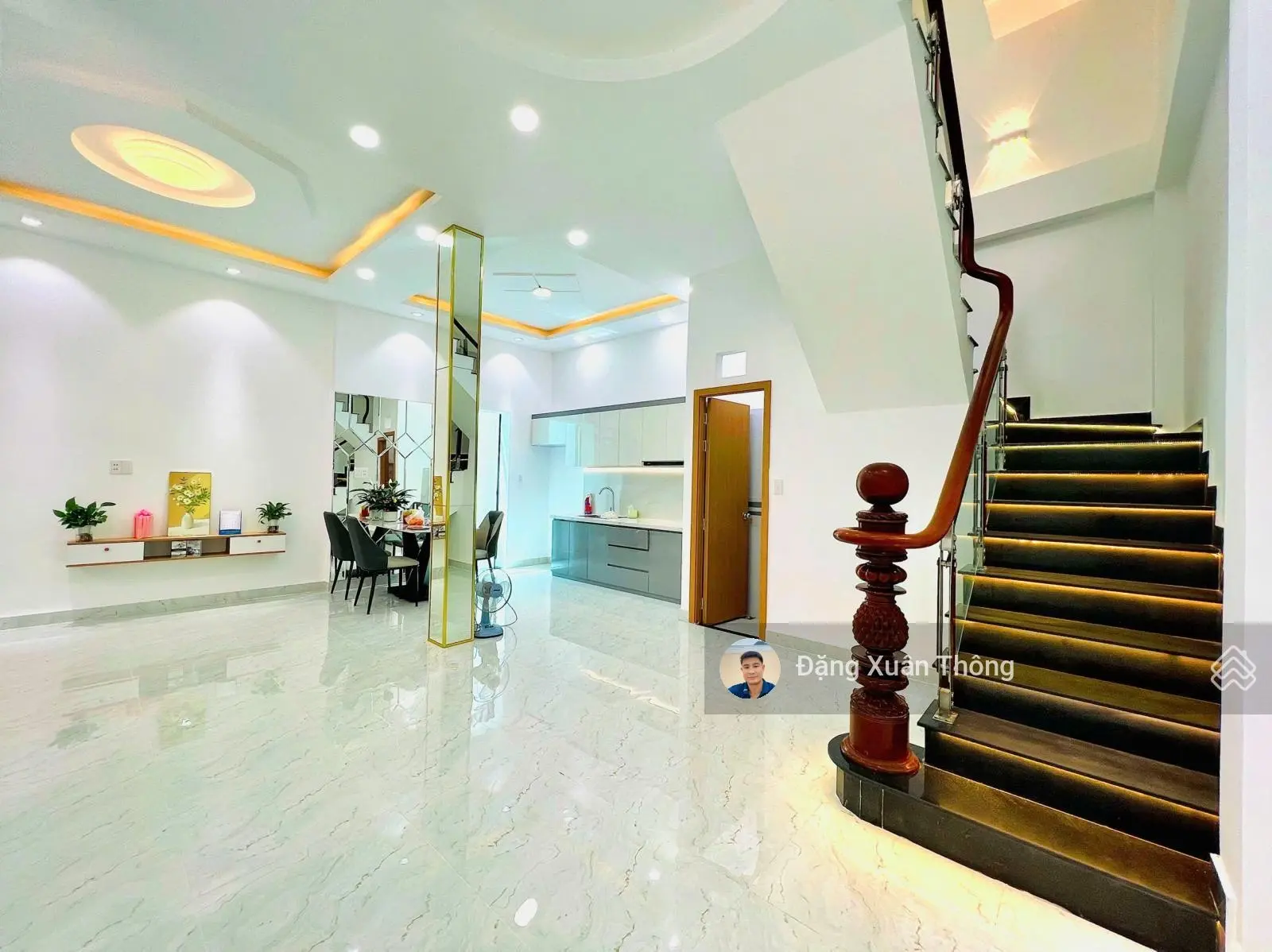 Chỉ 5,49 tỷ Nhà 1 Trệt 2 Lầu, Bình Trưng Tây, Ngang 7m, ô tô nhỏ vào nhà, Hẻm đường 6, Nhà mới, đẹp