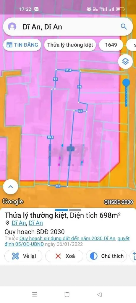 Bán đất mặt tiền LÝ THƯỜNG KIỆT - gần quán Dê Cúc Phương