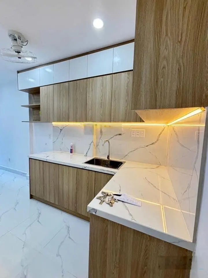 Nhà 2 mặt hẻm đường Trương Minh Ký 38,5m2 trong khu Giáo Xứ, sổ riêng chính chủ