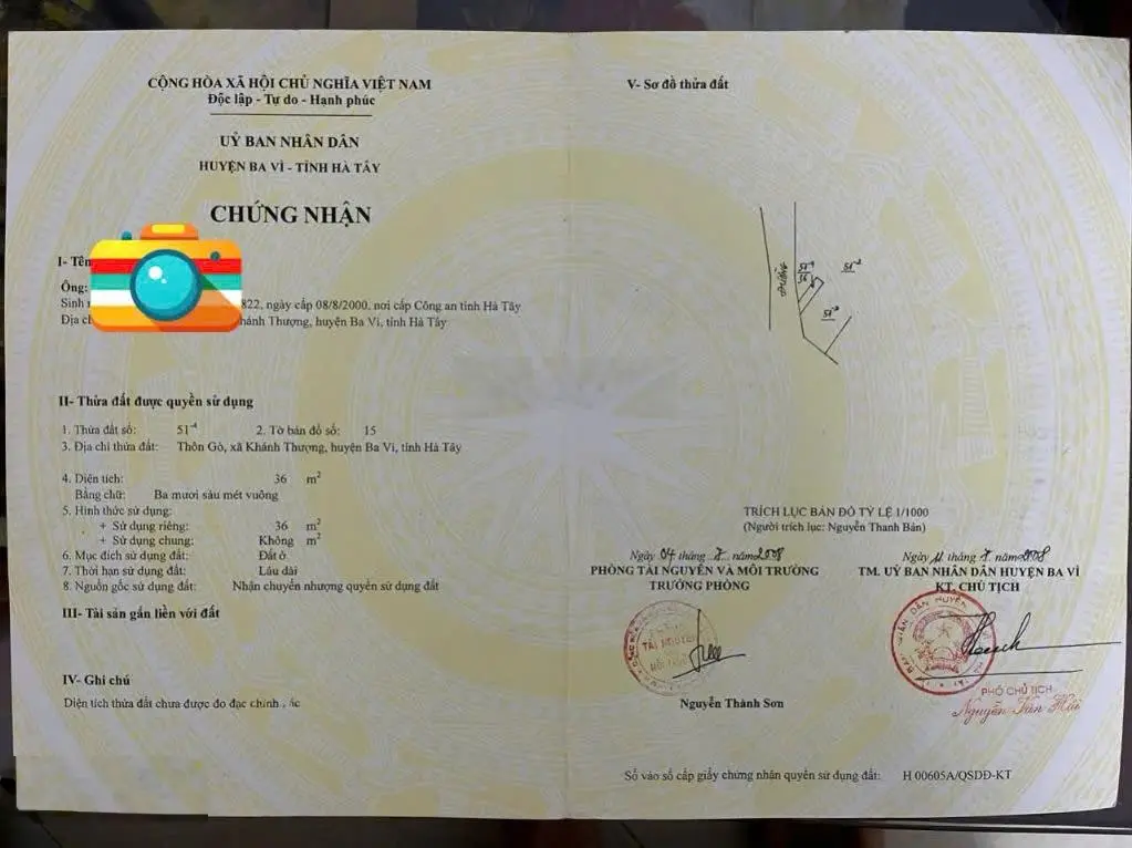 Khánh Thượng, Ba Vì HN có 5m mặt đường TL445 sầm uất, sẵn nhà 3 tầng kiên cố, view núi, hồ cực đỉnh