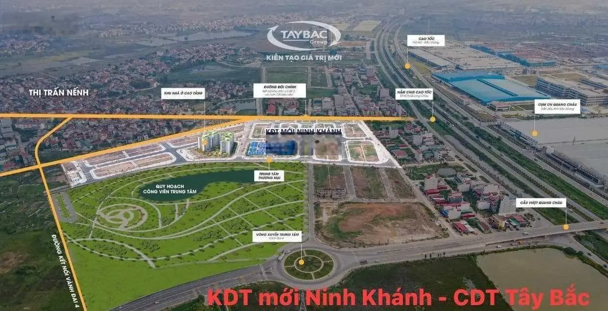 Bán lô đất khu đô thị Ninh Khánh, Việt Yên, Bắc Giang. Diện tích 80m2