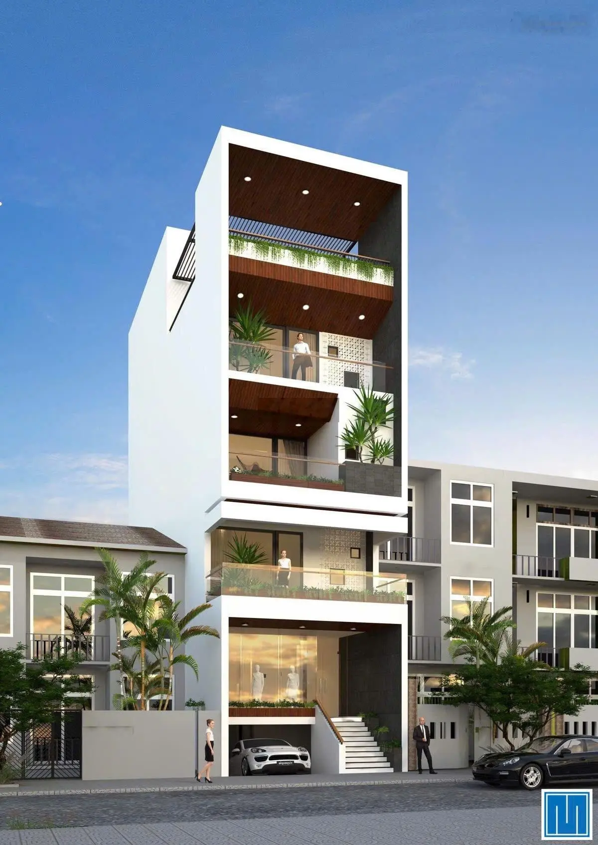 Nhà mặt phố biển mỹ khê - khuê mỹ đông đối diện công viên - 4 tầng mới cứng- mặt tiền 6m.