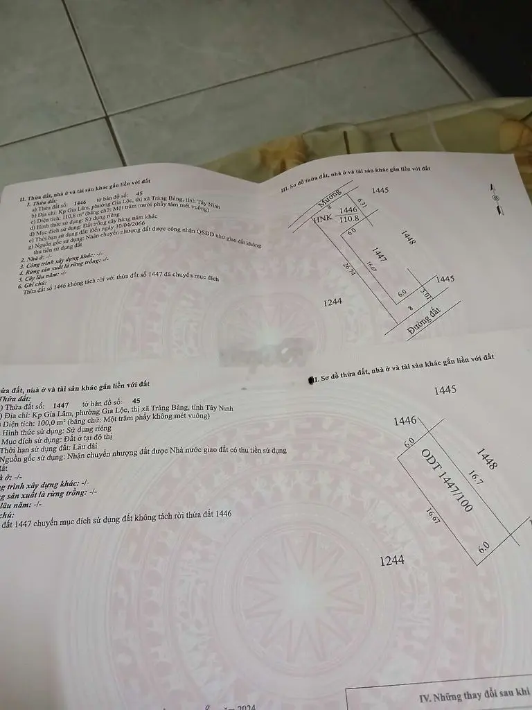 Bán gấp lô đất, 8 x 26 có 100 thổ cư, khu phố gia lâm , sát 787