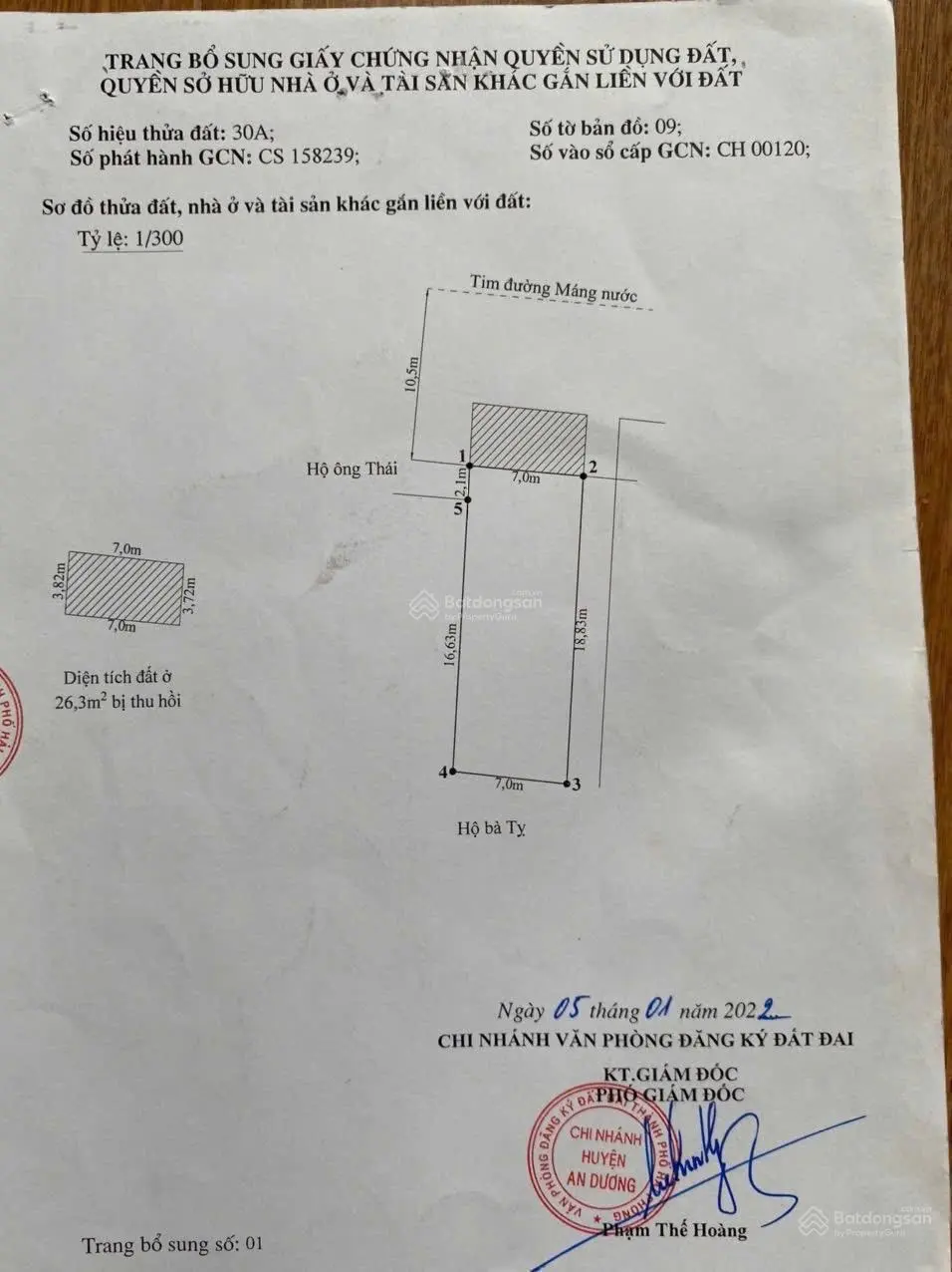 Lô góc mặt đường Máng Nước, tổ 5 thị trấn An Dương, đi bộ ra TT quận, kinh doanh buôn bán