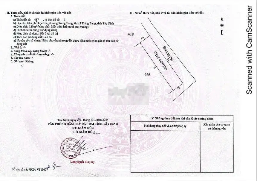 Chính chủ cắt lổ cần bán gấp 125m2 thổ cư, ở tt trảng bàng