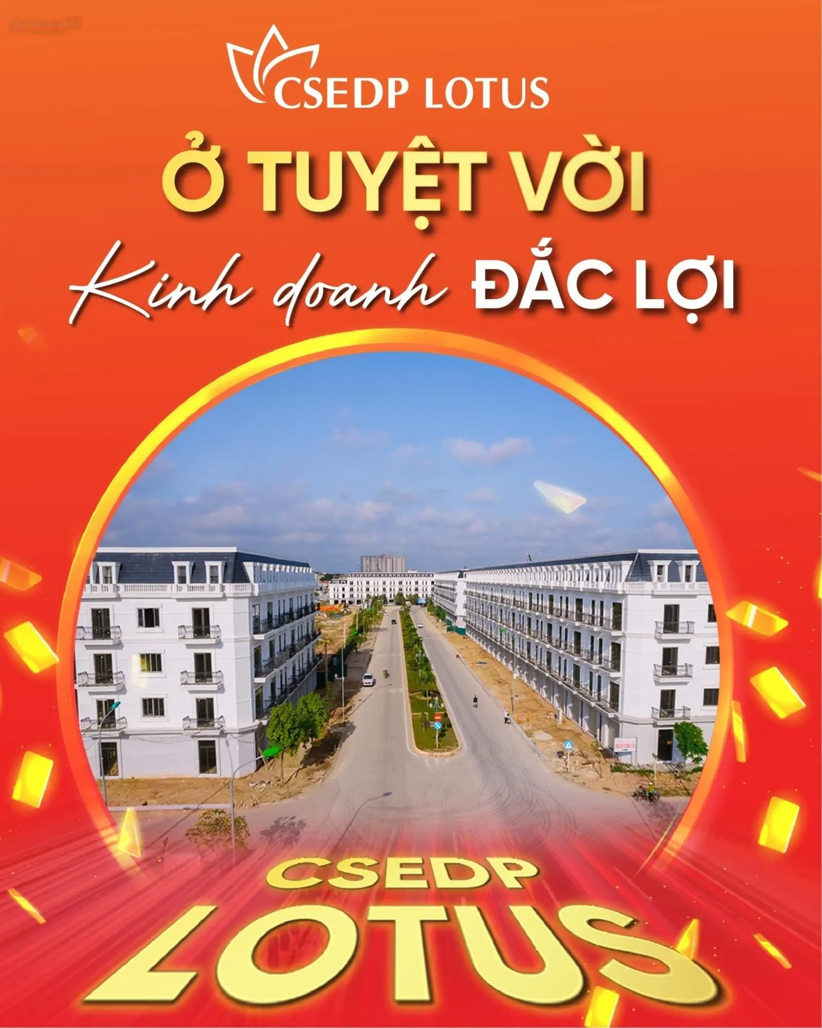 Bán nhà xây thô dự án CSEDP LOTUS (CL06), 4 tầng, diện tích 78m2, hướng Nam, liên hệ 0911 927 ***