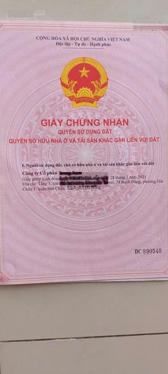 Bán 4 lô liền kề diện tích 500m2 hướng Đông Nam đường 7m5 khu A5 Golden Hills
